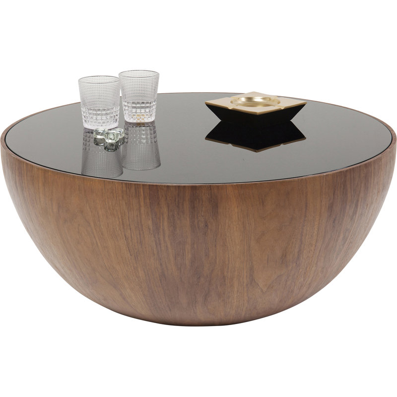 Coffee table Tear Drops Walnut 80cm
