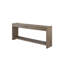 Table de 72 pouces de large avec 2 tiroirs dissimulés, bois massif brun +, fonction de fermeture en douceur, idéale pour ranger les clés et le courrier, finition grain de bois rustique bicolore, bois + matériau, mécanismes, minimaliste