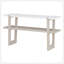 Élégante console étroite avec plateau en marbre et rangement polyvalent, parfaite pour les couloirs et les vestibules.-349101704
