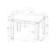Table de salle à manger, rectangulaire, 48 po, petite, cuisine, salle à manger, stratifié gris, contemporain, moderne-673082823