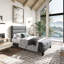Lit plateforme Elison avec tête de lit tapissier en tissu et lattes en bois-808930972-894892974