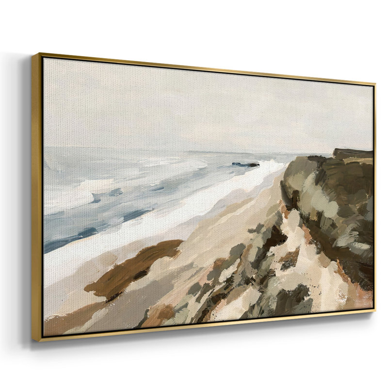 " Bluff Bay I ", 17" H x 25" W x 2" D, Gold