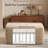 37.01'' Wide Fluffy Ottoman, Plush Accent Pouf, For Modern Interior Design-1696837573