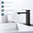 Single-Hole Bathroom Faucet with Drain Assembly-92363207