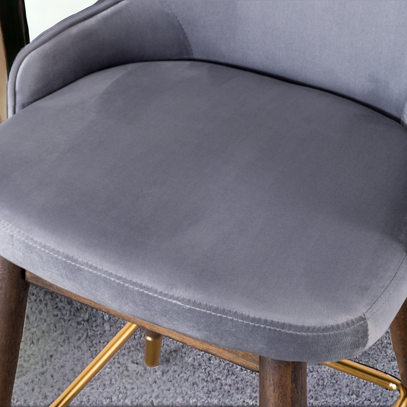 Tabouret de comptoir 26,02 po Adalena, Gris
