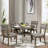 Aaronveer Round Solid Wood Top Dining Table