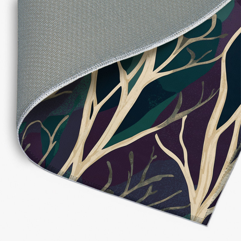 Velvet Leaves Indoor And Outdoor Area Rug, Rectangle 8' x 10'