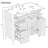 Elegant 36" Bathroom Vanity With Ceramic Top