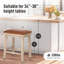 Tabouret de comptoir 24 po Jelissa-551147442-538786536