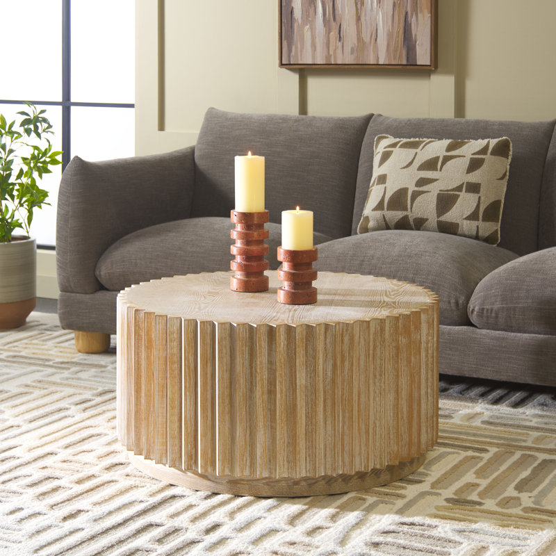 Kanpun Coffee Table, Blanc décoloré