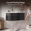 Meuble-lavabo mural incurvé noir de 35 po avec comptoir en résine de pierre, lavabo encastré et robinet monotrou-1482272602-1502117824