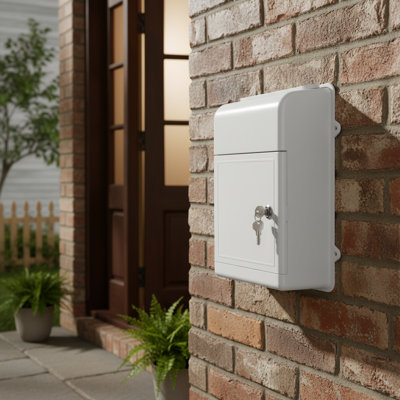 Wall Mount Lockable Letter Container, Reusable Mailbox, Letter Storage Box, Office Suggestion Box