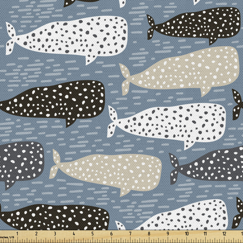Tissu baleine Ambesonne, l 58 po x L 180 po