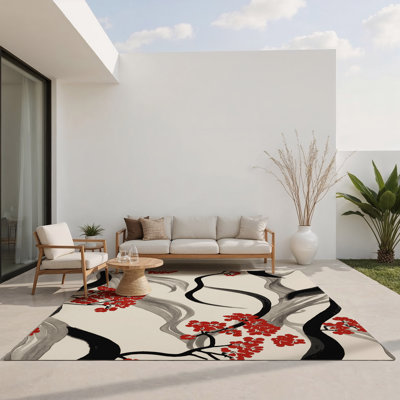 Tapis intérieur et extérieur Lunar Serenade
