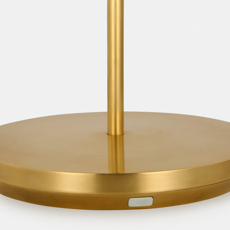 Nevis Medium Rechargeable Floor Lamp, Antique Brass