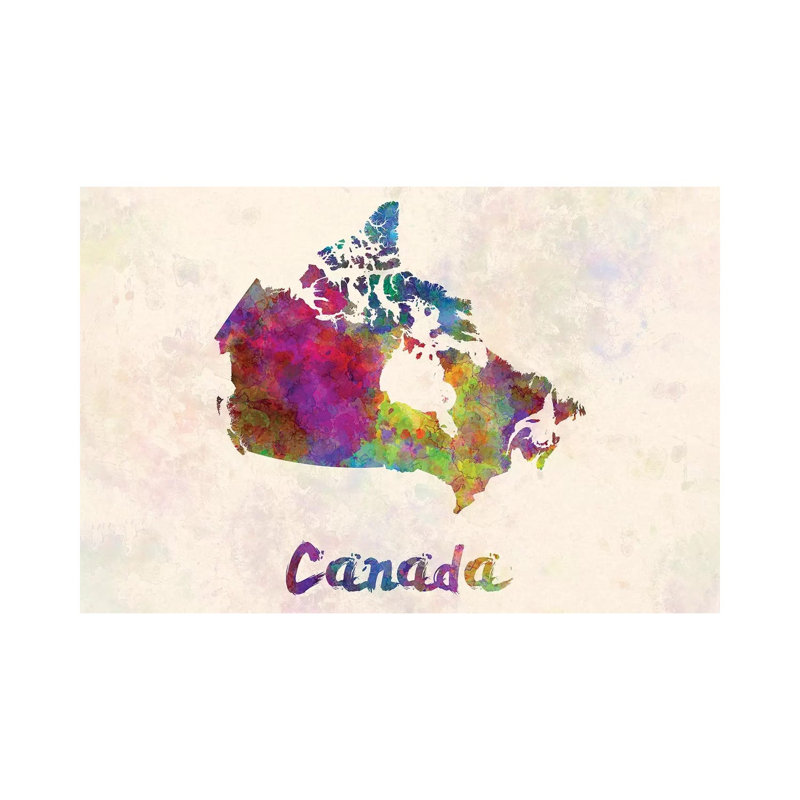 Canada par Paul Rommer - impression sur toile tendue, H 12 po x l 18 po x 1,5 po