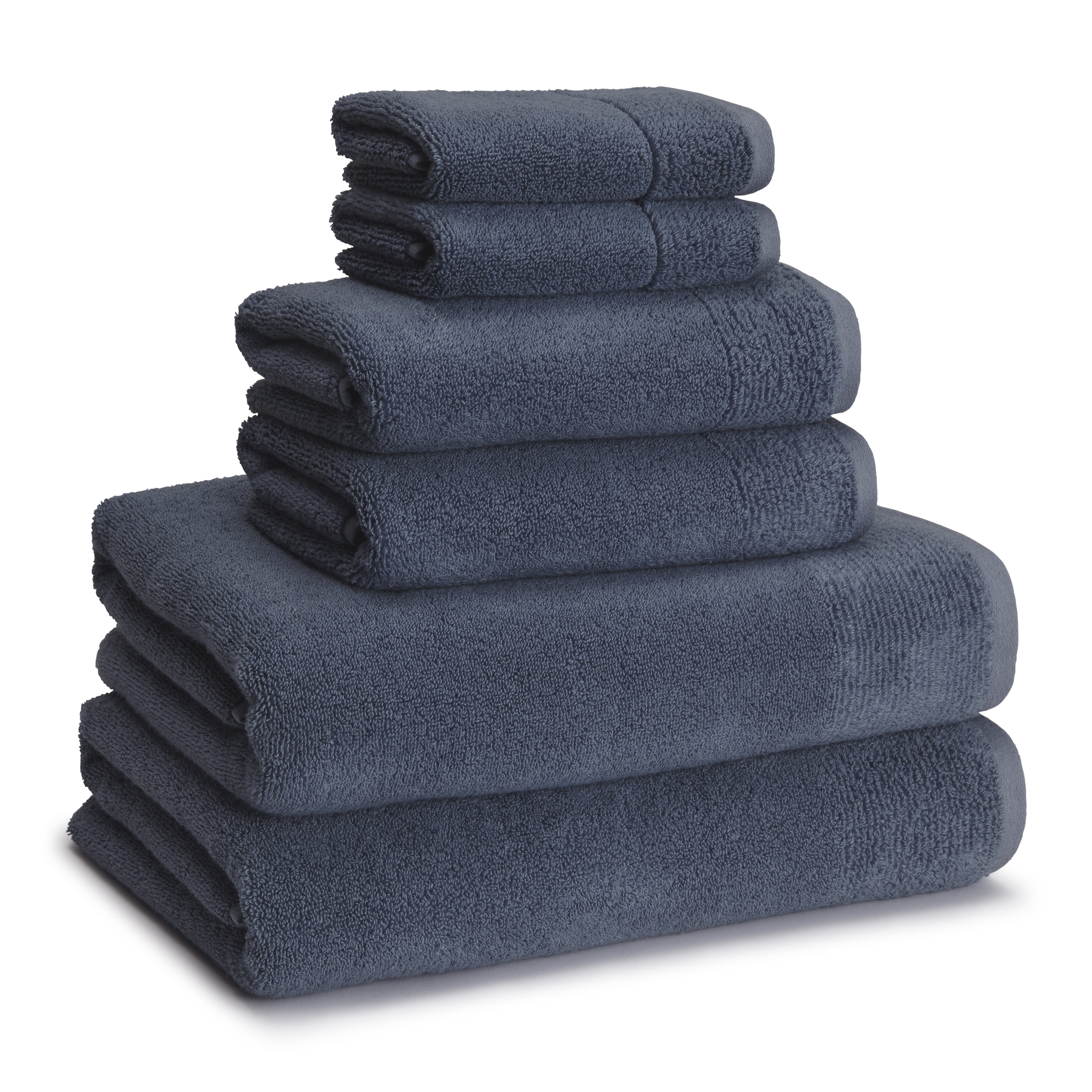 8 Piece Oversized Navy Bath Towel Set-2 Extra Large Bath Towel Sheets,2  Hand Towels,4 Washcloths-600GSM Soft Highly Absorbent Quick Dry Beach Chair