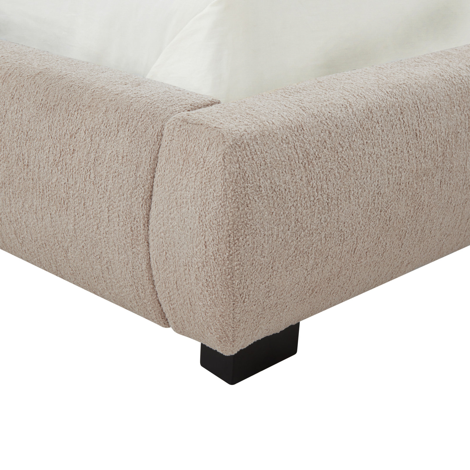 Armadi Upholstered Bed, King, Oatmeal