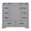 Meuble-lavabo 36 po sans lavabo, base d'armoire seulement, six tiroirs, diviseur de tiroir multifonctionnel, meuble-lavabo