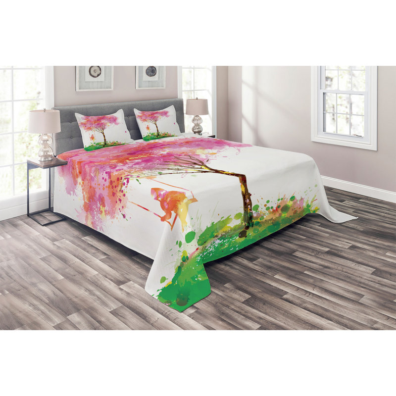 Farmhouse / Country Coverlet, King Bedspread + 2 Shams
