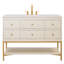 Kim 48"L Free Standing Vanity In Antique White