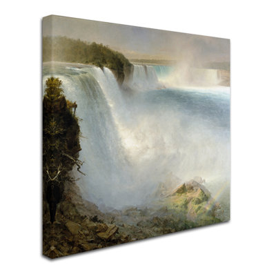 « niagara chute of the american side », reproduction de peinture à l’huile