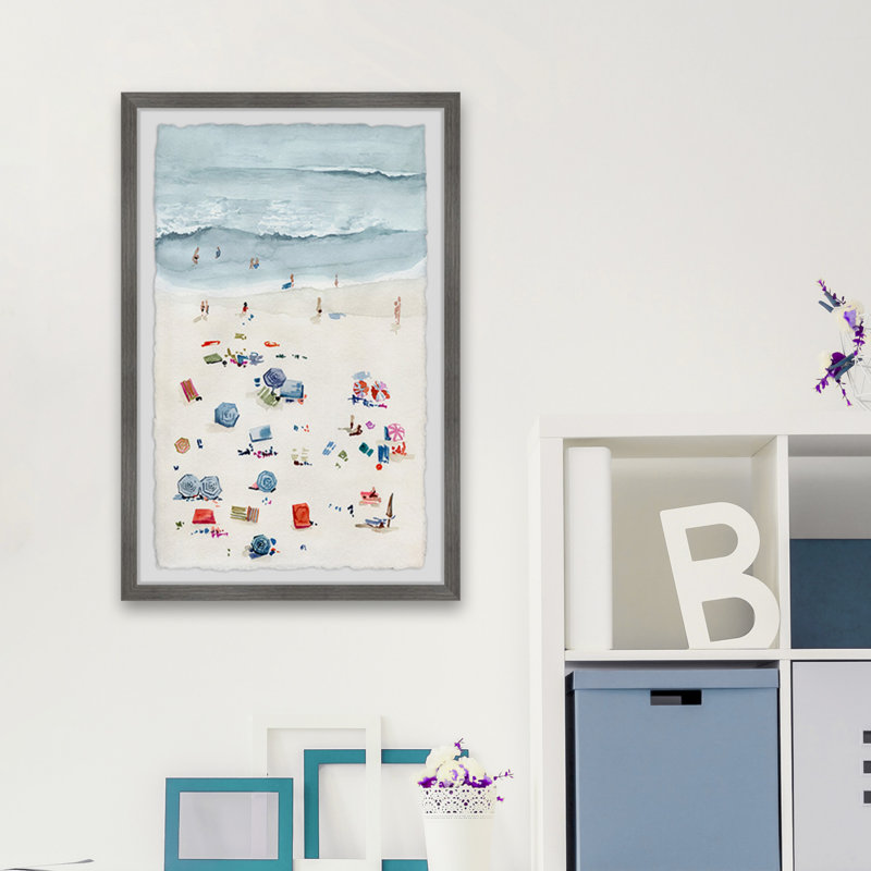 «Beach Time» par Marmont Hill - reproduction de cadre photo, H 12 po x l 8 po x P 1,5 po