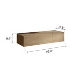 Bathroom Floating Cabinet, Wall-Mounted Storage Cabinet For Small Spaces