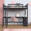 Lit mezzanine avec tablettes et bureau-1483577252