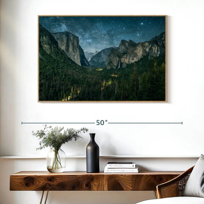 Yosemite, Cadre flottant en bois naturel, 40 po x 27 po