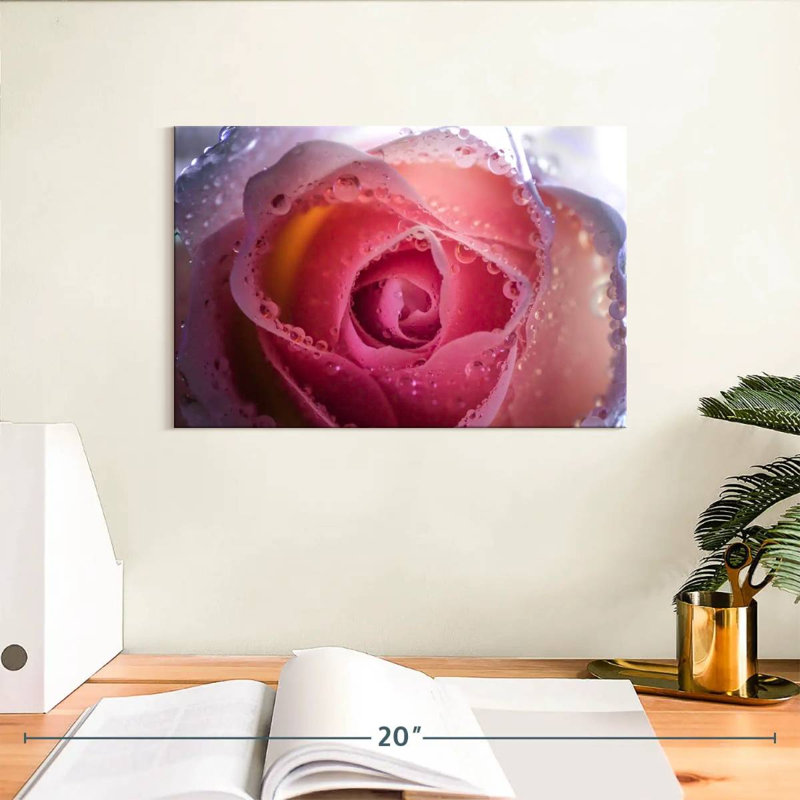 Harnek Misty Pink Rose, 8" H x 12" W
