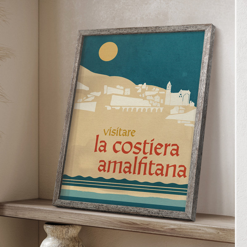 Summer Abroad IV Framed Print - Solid Wood, 11" H x 9" W