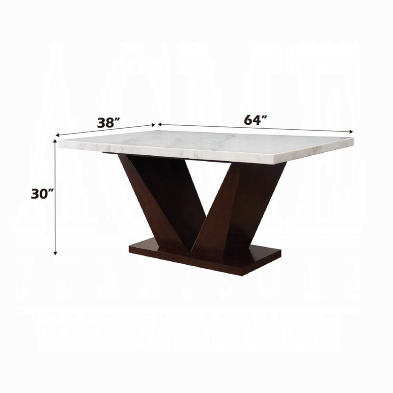 Forbes Dining Table W/marble Top