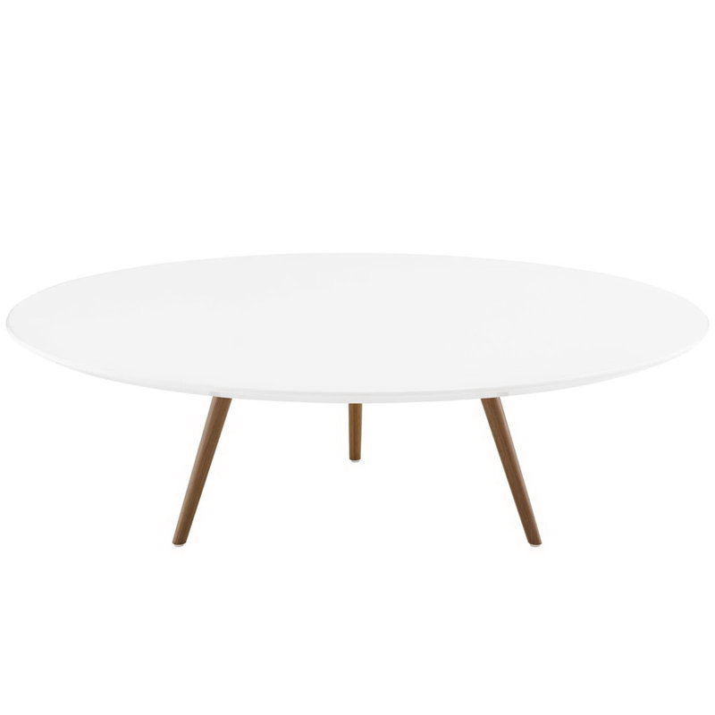 Table basse Lippa, Noyer, H 14 po x L 47 po x l 47 po