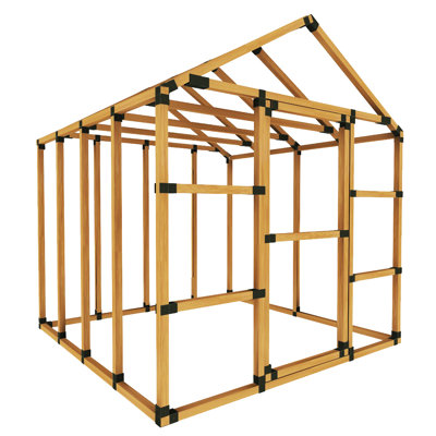8' W x 8' D DIY Storage Shed Kit