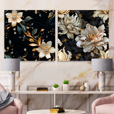 Grace - ensemble de 2 art mural en verre acrylique
