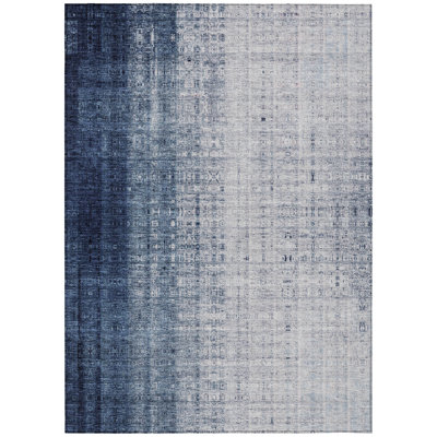 Machine Washable Indoor/Outdoor Derrick ACN2240 Stripes Rug