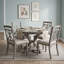 Ensemble de table de salle à manger rétro extensible avec 4 chaises rembourrées Retro-960992797