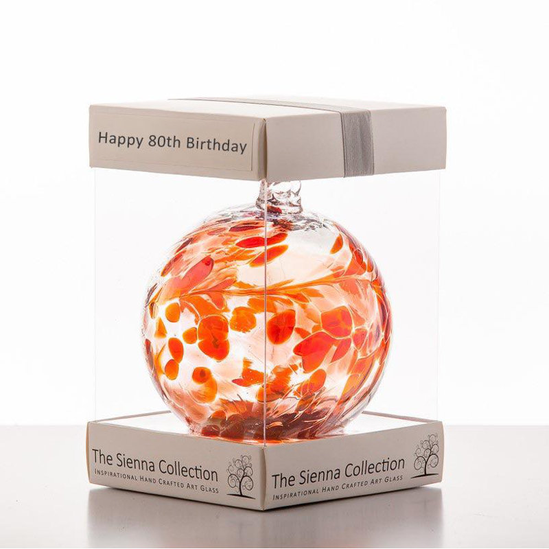 10cm Friendship Ball - Happy 80th Birthday