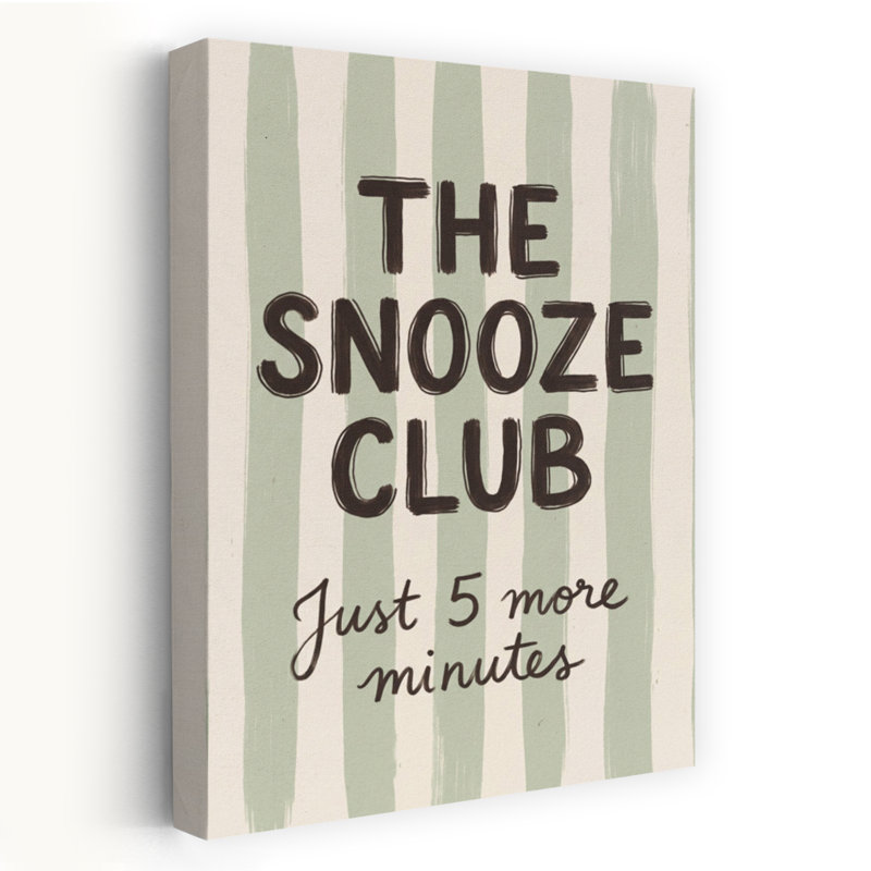 «The Snooze Club», impression d'art mural abstrait contemporain, 48" H x 32" W