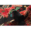 Tapis noir Teimani 2 pi 10 po x 4 pi 7 po