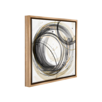 "Neutral Circular Abstract" par Nan sur toile