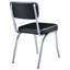 Freidin - Chaises d'appoint à dossier ouvert rouge et chrome (ensemble de 2)-110355989