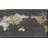 «World Map in Gold and Gray», impression-31476042-31937999