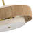6-Light Dimmable Natural Rope Drum Pendant Chandelier in Brass-1287090848