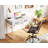 Small Desk With Fabric Drawers- For Bedroom, White Vanity Desk With Storage, Home Office Computer Desk For Small Spaces, 32 Inch Modern Work Writing Study Table, White
