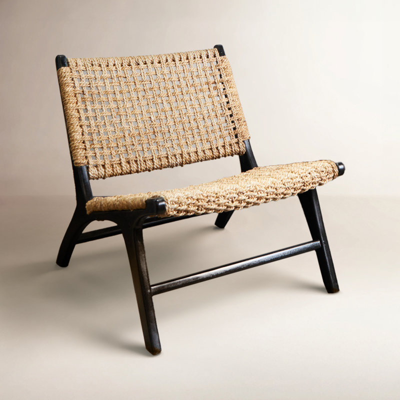 Shireen Upholstered Accent Chair, Black
