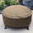 Hamilton Durable Round Fire Pit Cover with Drawstring Closure - 30" x 12" - Black-1903493184-1975166711