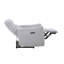 Ensemble de salon 3 pièces en chenille gris Power Motion avec port USB Eastre