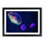Neon Jellyfish in Abstract - Framed Print-55727962-55727965